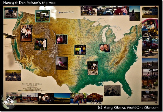 Nancy & Dan Nelson's trip map