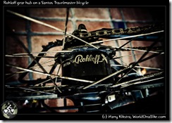 Rohloff gear hub on a Santos Travelmaster bicycle