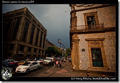 Street corner in mexico DF