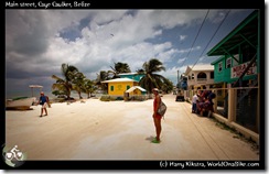Main street, Caye Caulker, Belize