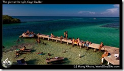 The pier at the spit, Caye Caulker